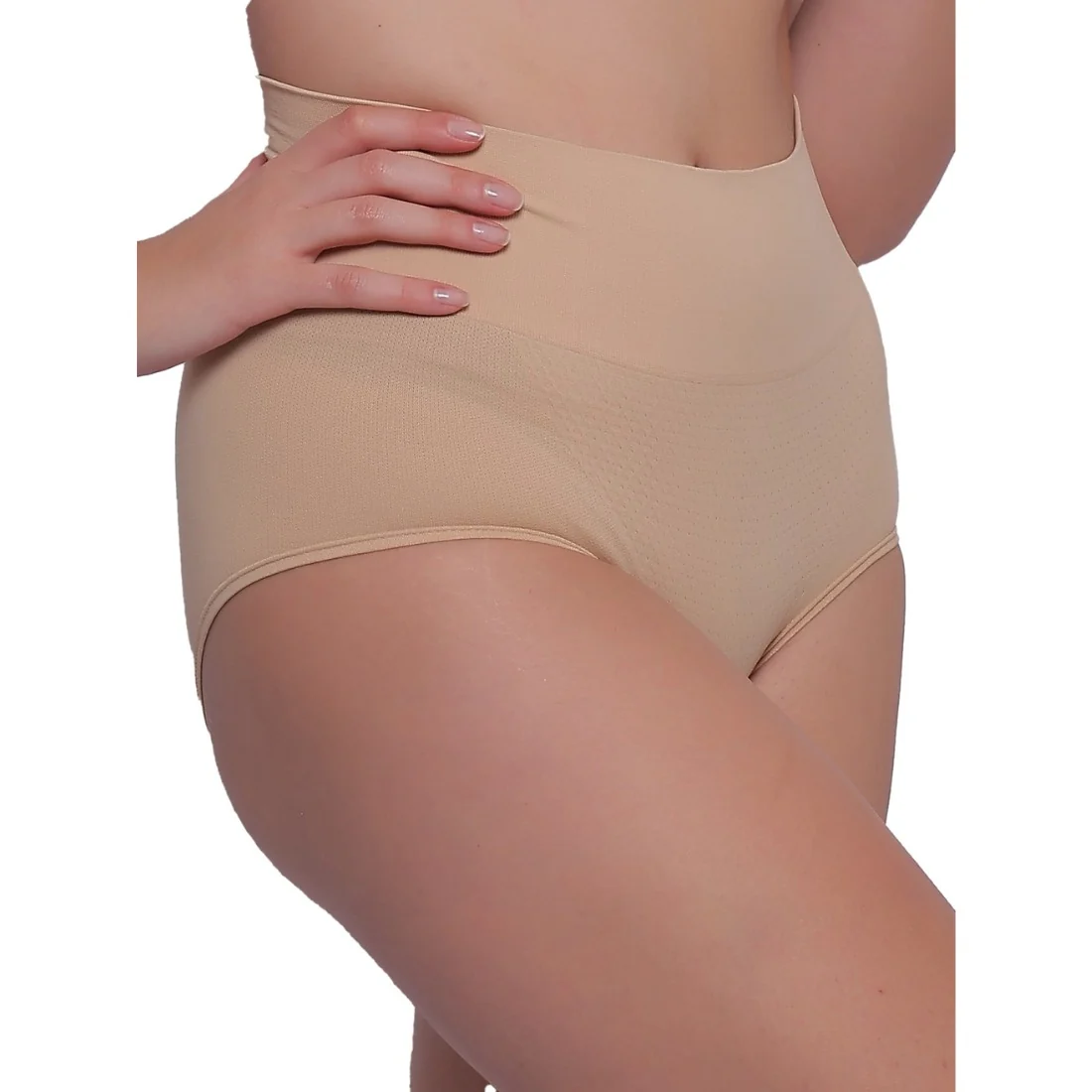 SculptEra Tummy Tucker Panties Essential shapewear in nude — front view
